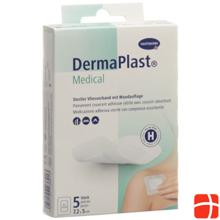 Dermaplast Medical non-woven bandage 7.2x5cm 5 pcs.