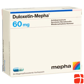 Duloxetine Mepha Caps 60 mg 84 Capsules
