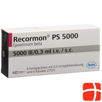 Recormon PS Inj Sol 5000 E/0.3ml Fertspr 6 pcs.