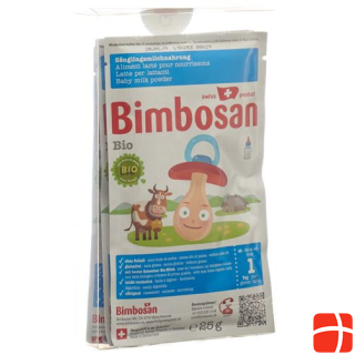 Bimbosan Organic 1 Младенческое молоко дорожные порции 3 x 25 г