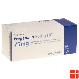 Pregabalin Spirig HC Caps 75 mg 56 Capsules