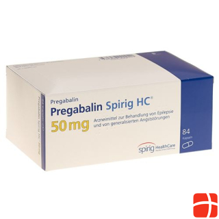 Pregabalin Spirig HC Caps 50 mg 84 Capsules