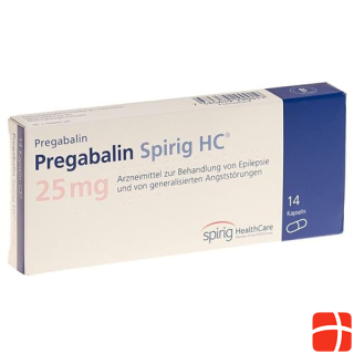 Pregabalin Spirig HC Caps 25 mg 56 Capsules