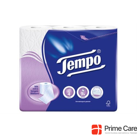 Tempo toilet paper white 4ply 120 sheets 9 pcs