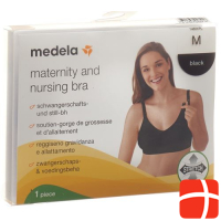Medela pregnancy and nursing bra M black