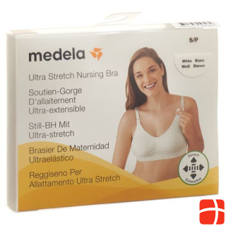 Medela pregnancy and nursing bra S white