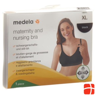 Medela Бюстгальтер для беременных и кормящих XL черный