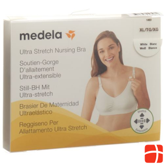 Medela pregnancy and nursing bra XL white