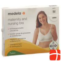 Medela pregnancy and nursing bra M white