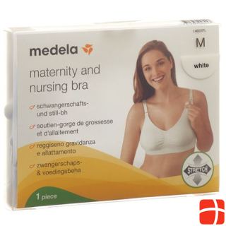 Medela pregnancy and nursing bra M white