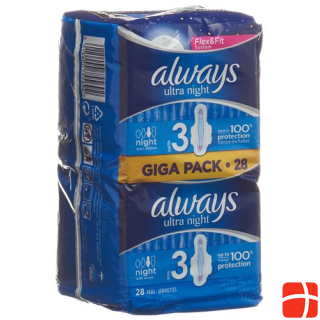 always Ultra Bandage Night with Wings Gigapack 28 pcs