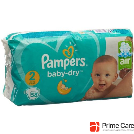 Pampers Baby Dry Gr2 4-8kg mini economy pack 58 pcs