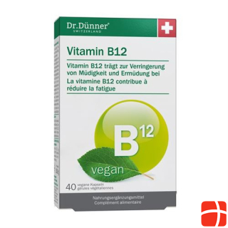 Dünner Vitamin B12 vegan Kaps 40 Stk
