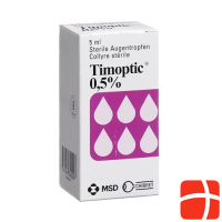 Timoptic Gtt Opht 0.5 % Fl 5 ml