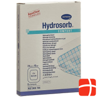 HYDROSORB COMFORT Hydrogel 7.5x10cm steril 5 Stk