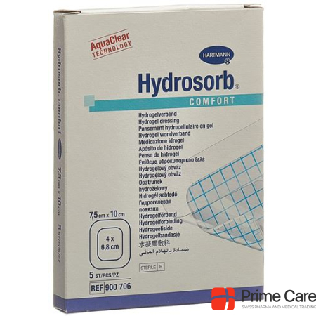 HYDROSORB COMFORT Hydrogel 7.5x10cm sterile 5 pcs.