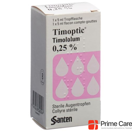 Timoptic Gtt Opht 0.25 % Fl 5 ml