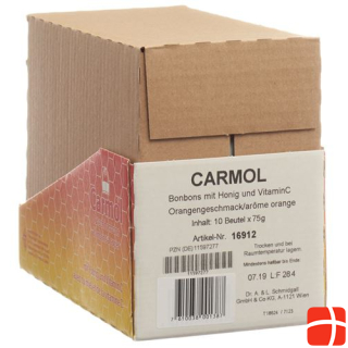Carmol lozenges orange Btl 75 g
