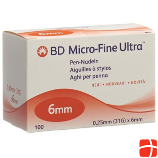 BD Micro-Fine Ultra Pen Needle 0.25x6mm 100 pcs.