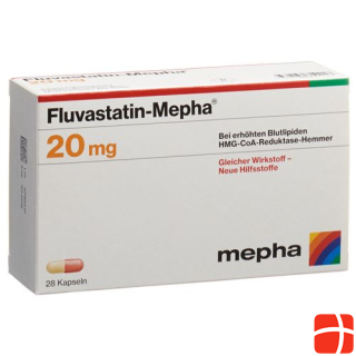 Fluvastatin Mepha Caps 20 mg 28 Capsules