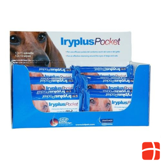 Iryplus Pocket Augenreinigungstücher für Kleintiere 15 Stk