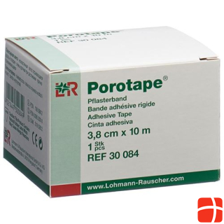 Porotape plaster tape 10mx3.8cm inelastic 12 pcs