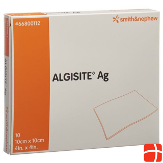 Альгинатные компрессы из альгизита Ag 10х10см 10 шт.