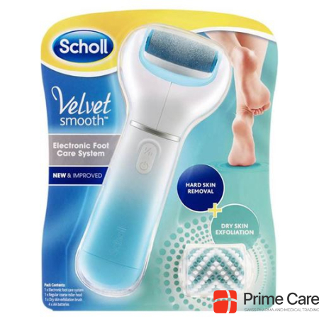 Scholl Velvet Smooth electric foot care system blue