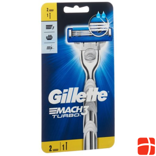 Gillette Mach3 Turbo razor with 2 blades