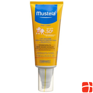 Mustela Sun Protection Солнцезащитное молочко SPF 50+ 200 мл