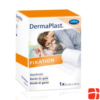 DermaPlast gauze bandage firm-edged 8cmx10m 10 pcs.