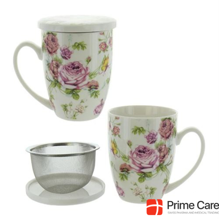 Herboristeria cup Roses with strainer insert