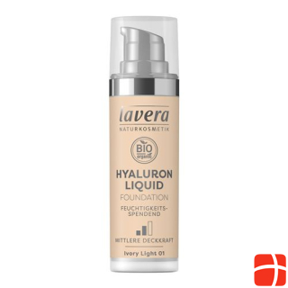 Lavera Hyaluron Liquid Foundation Ivory Light 01 Tb 30 ml