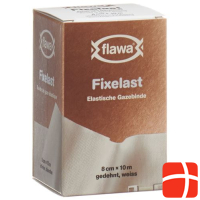 FLAWA FIXELAST gauze bandage 10mx8cm white box