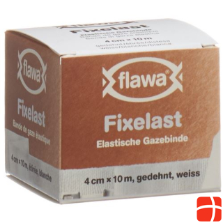 Flawa Fixelast gauze bandage 10mx4cm white box