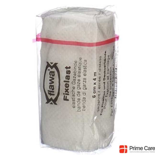 Flawa Fixelast gauze bandage 4mx6cm white Cellux