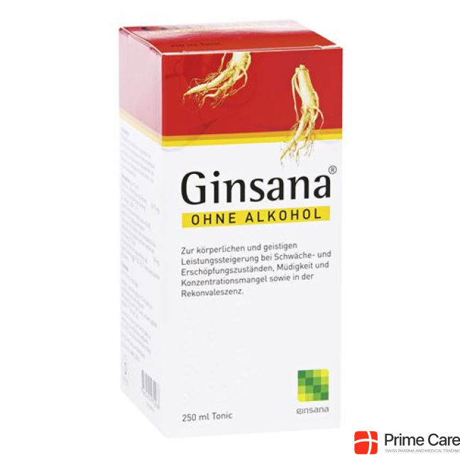 Ginsana tonic without alcohol 2 fl 250 ml