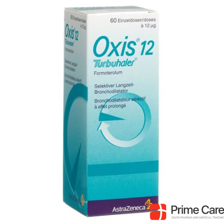 Oxis Turbuhaler Inh Plv 12 mcg/dose 60 Dos