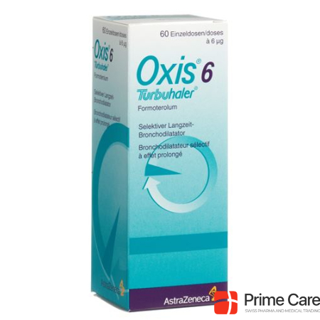 Oxis Turbuhaler Inh Plv 6 mcg/dose 60 Dos