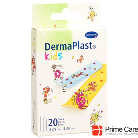 DermaPlast Kids Quick Bandage Strips Plastic Assorted 20 pcs.