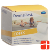 DERMAPLAST COFIX gauze bandage 4cmx4m white
