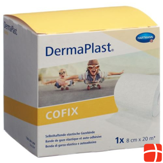 DERMAPLAST COFIX gauze bandage 8cmx20m white