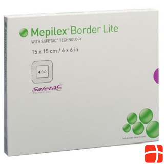 Mepilex Border Lite silicone foam dressing 15x15cm 5 pcs.