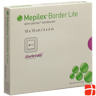 Mepilex Border Lite silicone foam dressing 10x10cm 5 pcs.