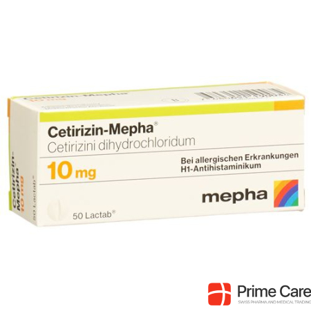 Cetirizine Mepha Lactab 10 mg 50 Capsules