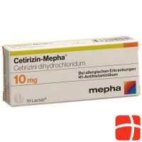 Cetirizine Mepha Lactab 10 mg 10 Capsules