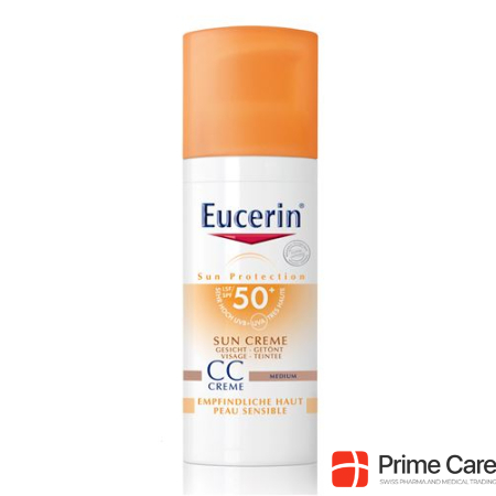 Eucerin Солнцезащитный крем тонированный средний SPF 50+ 50 мл