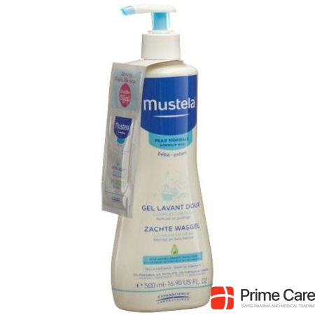 Mustela Mild Wash Gel Normal Skin with Pattern Disp 500 ml