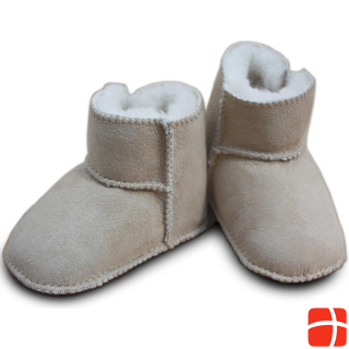 Heitmann Felle Baby lambskin shoes with velcro closure