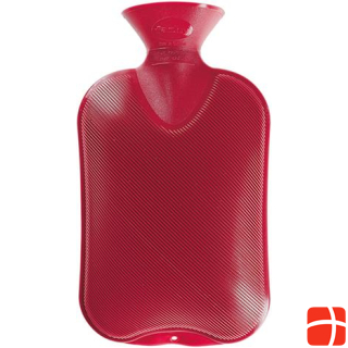 Fashy Hot water bottle double lamella l red